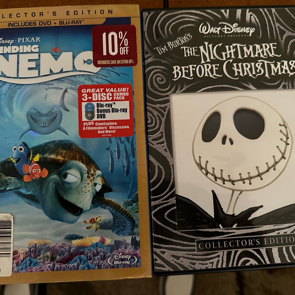 Kids Movie Bundle, Nemo/ Nightmare Before Xmas